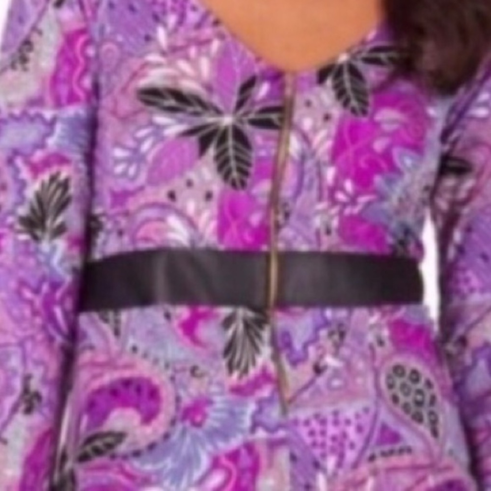 ❌DONATED❌Purple Day Night Reversible Floral Print Dress - Picture 6 of 9